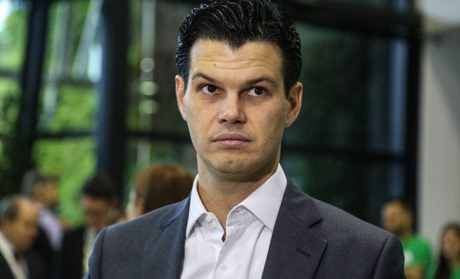 Vice governador Darci Piana participa da segunda edição do Smart City Expo Curitiba 2019. Maior evento de cidades inteligentes do mundo, o Smart City acontece na Expo Barigui. Na foto, o presidente da Copel, Daniel Pimentel. - Curitiba, 21/03/2019 - Foto: Gilson Abreu/ANPr