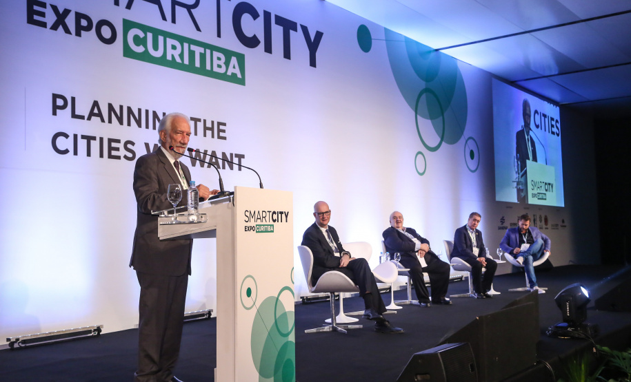 Vice governador Darci Piana participa da segunda edição do Smart City Expo Curitiba 2019. Maior evento de cidades inteligentes do mundo, o Smart City acontece na Expo Barigui. Curitiba, 21/03/2019 - Foto: Gilson Abreu/ANPr