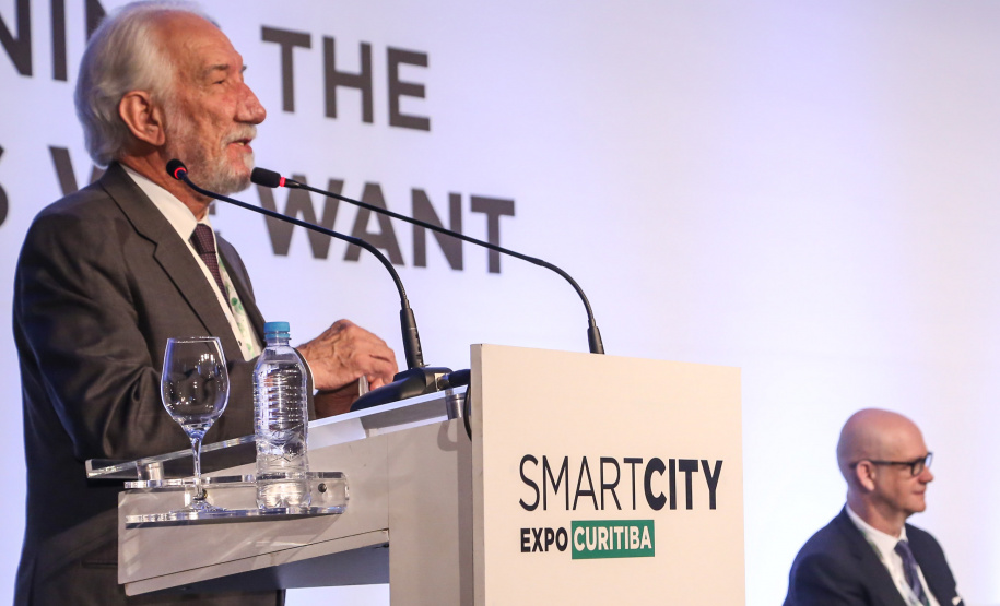 Vice governador Darci Piana participa da segunda edição do Smart City Expo Curitiba 2019. Maior evento de cidades inteligentes do mundo, o Smart City acontece na Expo Barigui. Curitiba, 21/03/2019 - Foto: Gilson Abreu/ANPr
