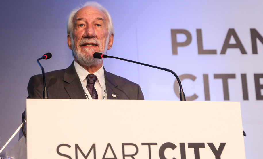 Vice governador Darci Piana participa da segunda edição do Smart City Expo Curitiba 2019. Maior evento de cidades inteligentes do mundo, o Smart City acontece na Expo Barigui. Curitiba, 21/03/2019 - Foto: Gilson Abreu/ANPr
