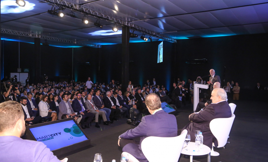 Vice governador Darci Piana participa da segunda edição do Smart City Expo Curitiba 2019. Maior evento de cidades inteligentes do mundo, o Smart City acontece na Expo Barigui. Curitiba, 21/03/2019 - Foto: Gilson Abreu/ANPr