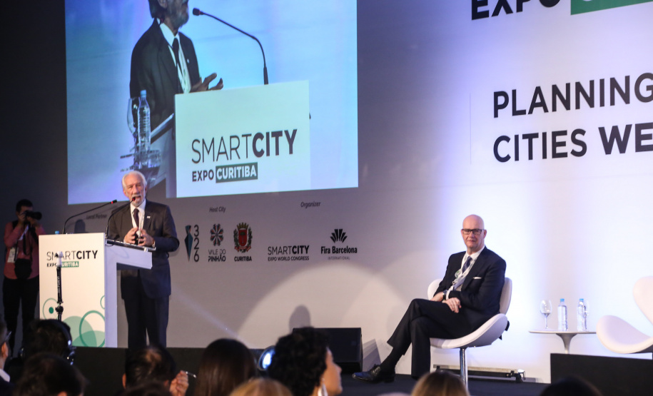 Vice governador Darci Piana participa da segunda edição do Smart City Expo Curitiba 2019. Maior evento de cidades inteligentes do mundo, o Smart City acontece na Expo Barigui. Curitiba, 21/03/2019 - Foto: Gilson Abreu/ANPr