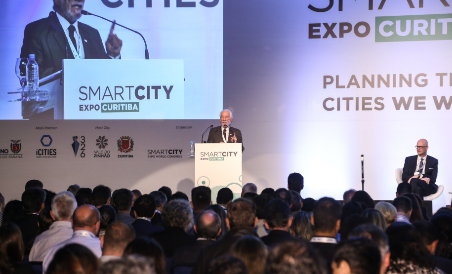 Vice governador Darci Piana participa da segunda edição do Smart City Expo Curitiba 2019. Maior evento de cidades inteligentes do mundo, o Smart City acontece na Expo Barigui. Curitiba, 21/03/2019 - Foto: Gilson Abreu/ANPr