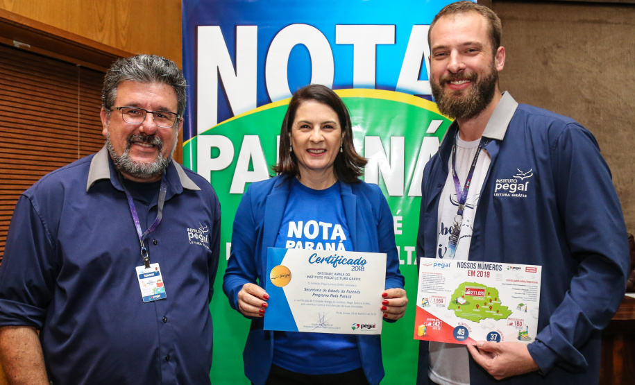 O Governo do Estado entrega os três principais prêmios do sorteio de fevereiro do programa Nota Paraná. A solenidade de premiação acontece na Secretaria de Estado da Fazenda, em Curitiba nesta quinta-feira (21). Curitiba, 21/03/2019 - Foto: Geraldo Bubniak/ANPr