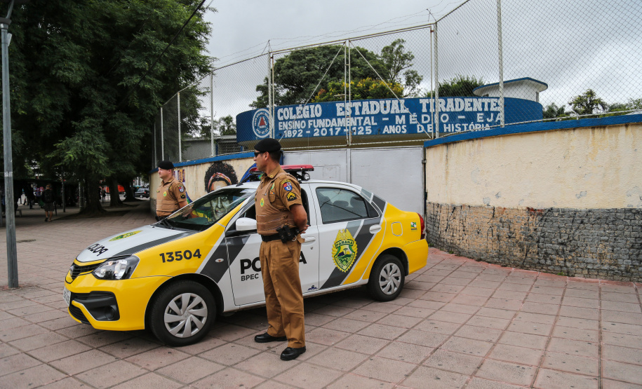 O Governo do Paraná iniciou o processo de seleção de policiais militares da reserva que vão participar da primeira etapa do programa Escola Segura.    Curitiba, 22/03/2019 -  Foto: Geraldo Bubniak/ANPr