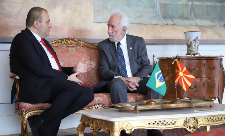 Vice-governador Darci Piana recebe o embaixador da República da Macedônia do Norte, Ivica Bocevski - Curitiba, 18/03/2019 - Foto: José Fernando Ogurta/ANPr