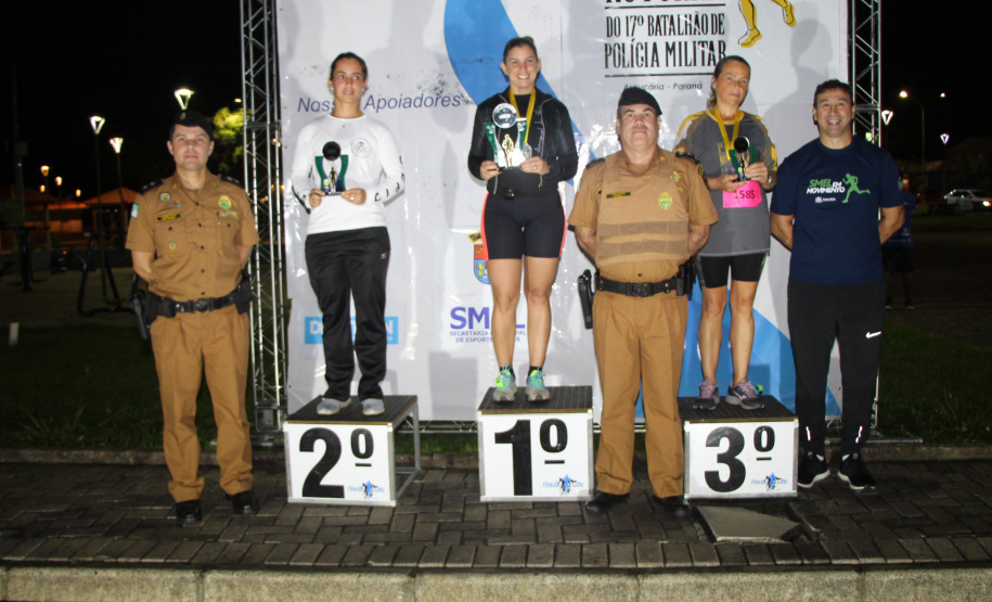 Corrida Noturna da PM tem mais de 500 participantes em Araucária (PR), na RMC. Foto: Soldado Fernando Chauchuti