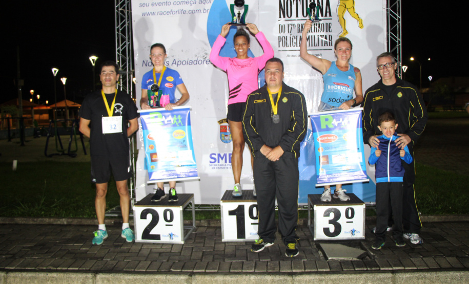 Corrida Noturna da PM tem mais de 500 participantes em Araucária (PR), na RMC. Foto: Soldado Fernando Chauchuti