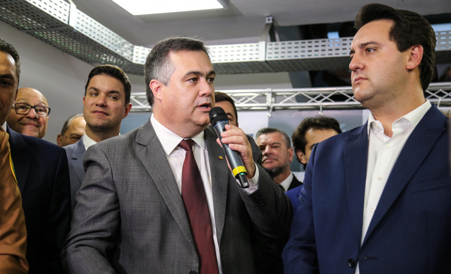 Governador Carlos Massa Ratinho Junior participa da posse do secretário de Estado da Saúde, Carlos Alberto Gebrim Preto (Beto Preto). Curitiba, 25/03/2019. Foto: Geraldo Bubniak/ANPr