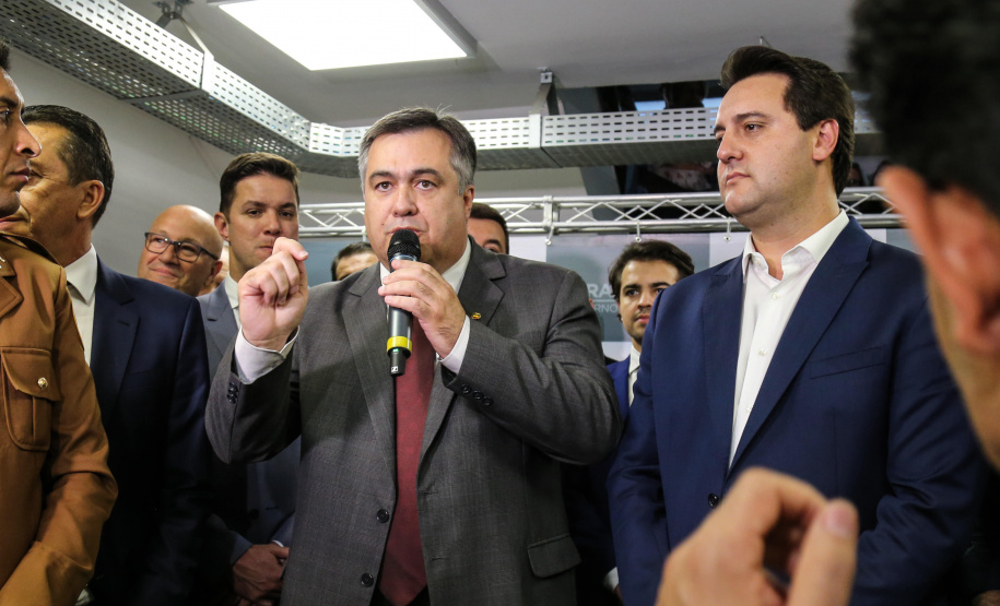 Governador Carlos Massa Ratinho Junior participa da posse do secretário de Estado da Saúde, Carlos Alberto Gebrim Preto (Beto Preto). Curitiba, 25/03/2019. Foto: Geraldo Bubniak/ANPr