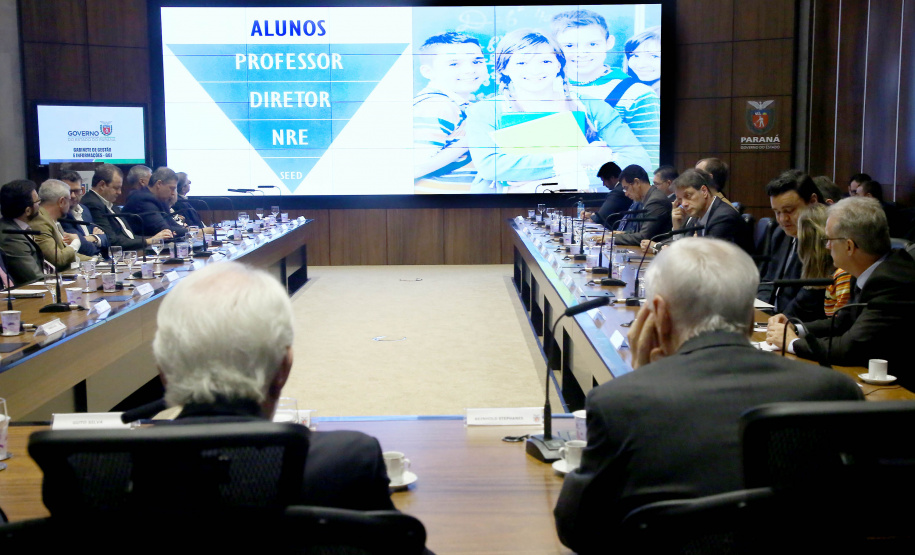 Vice-governador Darci Piana coordena Reunião com Secretariado, com a apresentação da Secretaria da Educação. - Curitiba, 26/03/2019 - Foto: Jaelson Lucas/ANPr
