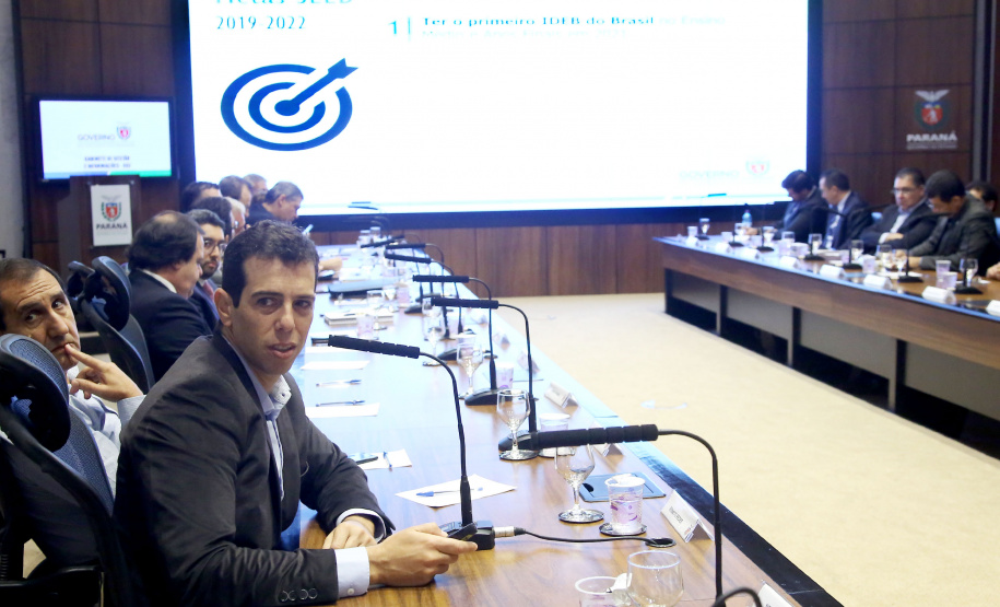 Vice-governador Darci Piana coordena Reunião com Secretariado, com a apresentação da Secretaria da Educação. Na foto, secretário Renato Feder - Curitiba, 26/03/2019 - Foto: Jaelson Lucas/ANPr