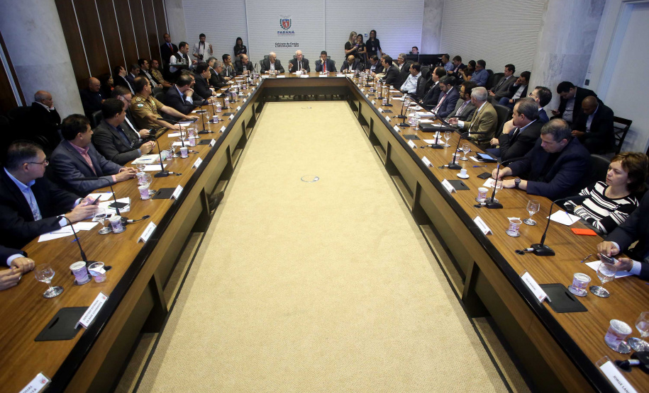 Vice-governador Darci Piana coordena Reunião com Secretariado, com a apresentação da Secretaria da Educação. - Curitiba, 26/03/2019 - Foto: Jaelson Lucas/ANPr