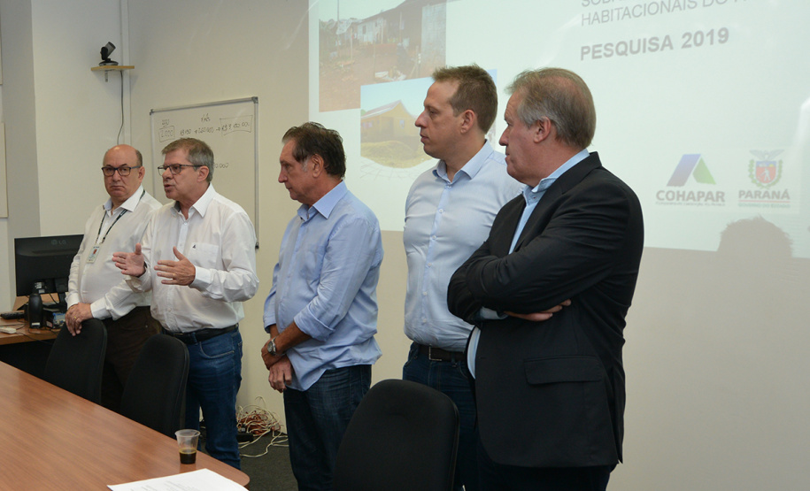 Gestores e técnicos das 12 regionais da Cohapar em todo o estado participaram nesta quarta-feira (27) de uma reunião para início do trabalho para atualização do Plano Estadual de Habitação de Interesse Social (PEHIS), cuja última revisão aconteceu em 2015