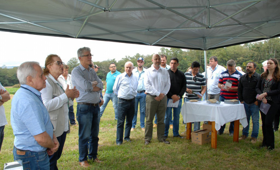 O secretário estadual da Agricultura e do Abastecimento, Norberto Ortigara, participou nesta quinta-feira (28) em Ponta Grossa do lançamento da cultivar de feijão-preto IPR Urutau, elaborada pelo Instituto Agronômico do Paraná (Iapar). - Ponta Grossa, 28/03/2019 - Foto: Edino Ferreira da Silva/ Iapar