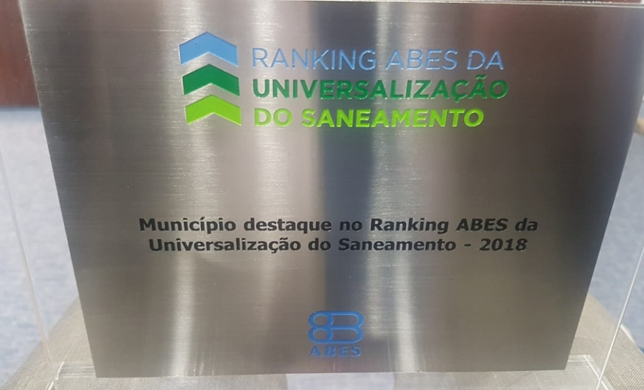 Na véspera de completar seu 326º aniversário, Curitiba foi a única capital do Brasil a ser premiada com a mais alta pontuação do II Ranking Abes da Universalização do Saneamento.  Curitiba, 28/03/2019  -  Foto: Divulgação Sanepar