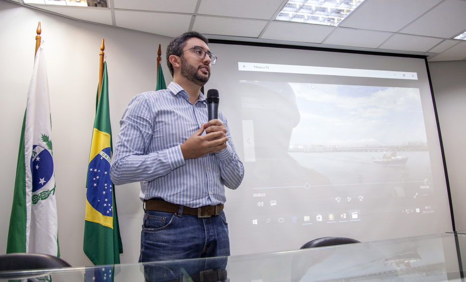 Os Portos do Paraná receberam nesta sexta-feira (29) os participantes do II Fórum Acidentes e Fatos da Navegação e a Cobertura P&I, que reúne a comunidade portuária para discutir questões de segurança na navegação, importância da prevenção e ações de resposta a emergências. Foto: Claudio Neves/APPA