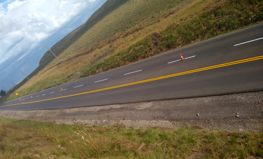 PR-280 (União da Vitória), 5,94 km.trecho recuperado com tapa-buracos e recapeamento  -  Curitiba, 02/04/2019  -  Foto: Divulgação DER/SEIL