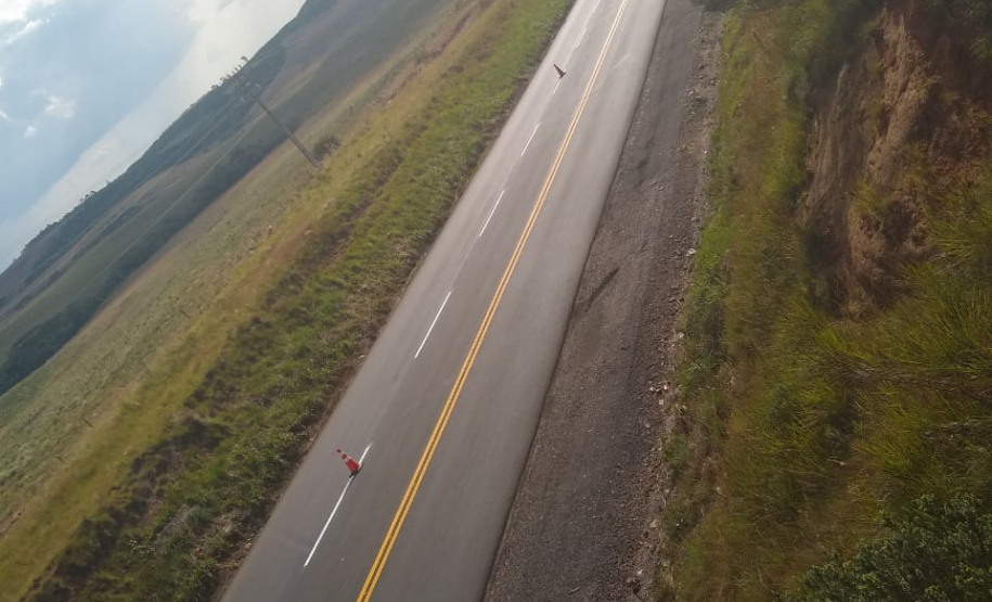 PR-280 (União da Vitória), 5,94 km.trecho recuperado com tapa-buracos e recapeamento  -  Curitiba, 02/04/2019  -  Foto: Divulgação DER/SEIL