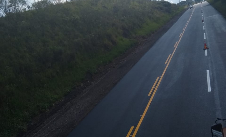 PR-280 (União da Vitória), 5,94 km.trecho recuperado com tapa-buracos e recapeamento  -  Curitiba, 02/04/2019  -  Foto: Divulgação DER/SEIL