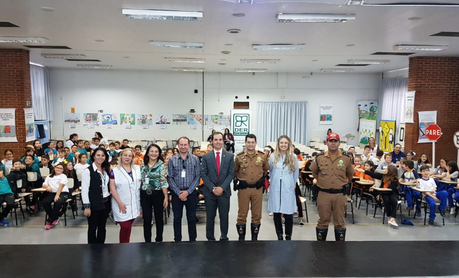 Diretor-geral do DER, João Alfredo Zampieri, participou da primeira unidade de Escola de Trânsito   -  Foto: Divulgação DER