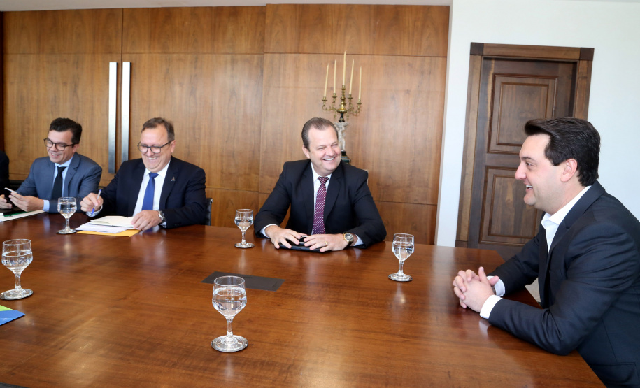 03/04/2019 - Governador Carlos Massa Ratinho Junior, recebe reitores das universidades do Paraná.
Foto Gilson Abreu/Anpr