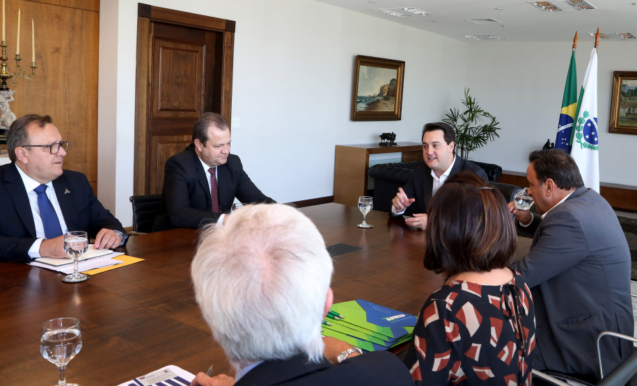 03/04/2019 - Governador Carlos Massa Ratinho Junior, recebe reitores das universidades do Paraná.
Foto Gilson Abreu/Anpr