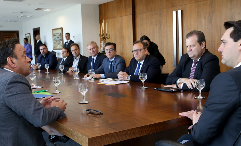 03/04/2019 - Governador Carlos Massa Ratinho Junior, recebe reitores das universidades do Paraná.
Foto Gilson Abreu/Anpr