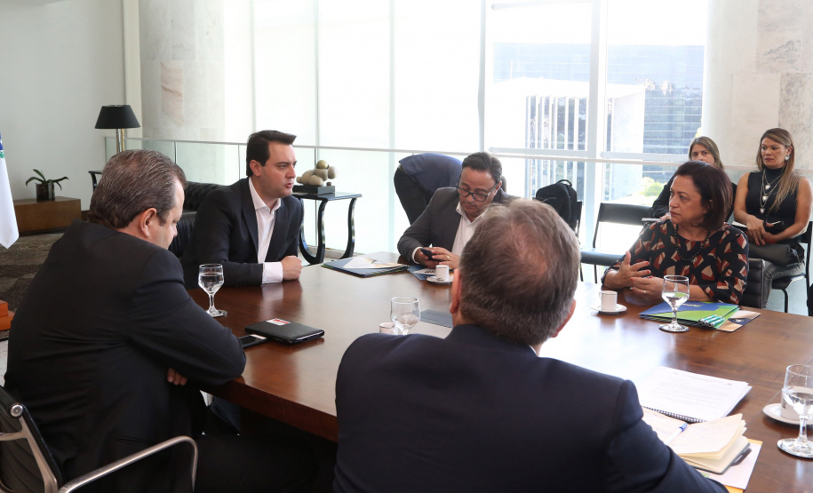 03/04/2019 - Governador Carlos Massa Ratinho Junior, recebe reitores das universidades do Paraná.
Foto Gilson Abreu/Anpr