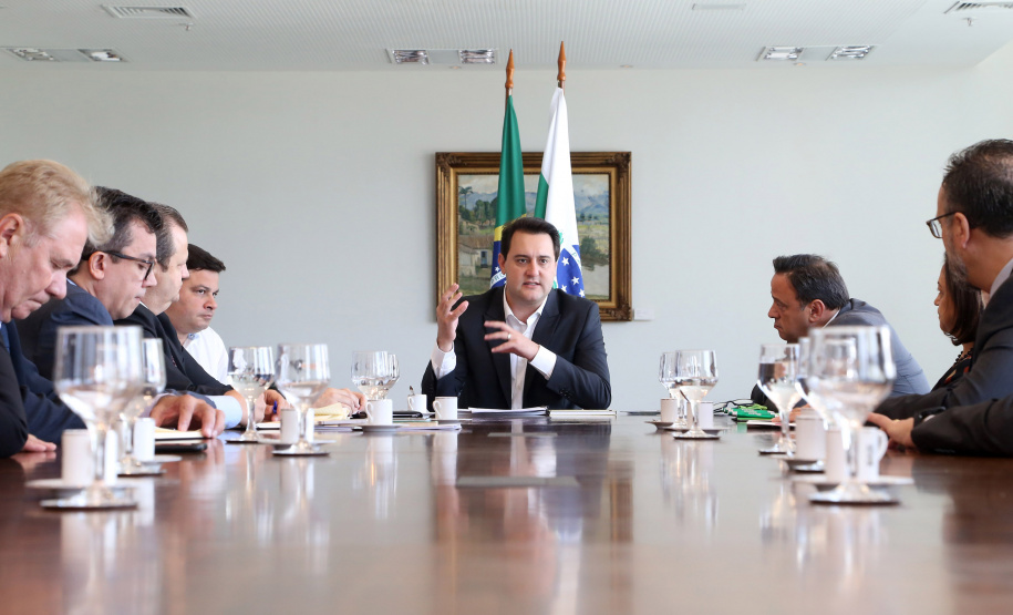 03/04/2019 - Governador Carlos Massa Ratinho Junior, recebe reitores das universidades do Paraná.
Foto Gilson Abreu/Anpr