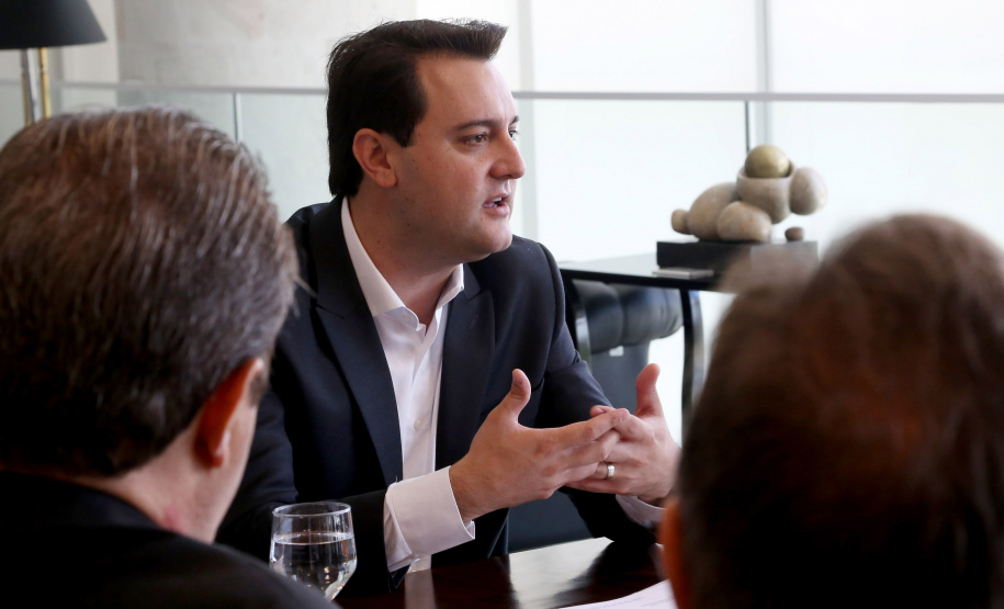 03/04/2019 - Governador Carlos Massa Ratinho Junior, recebe reitores das universidades do Paraná.
Foto Gilson Abreu/Anpr