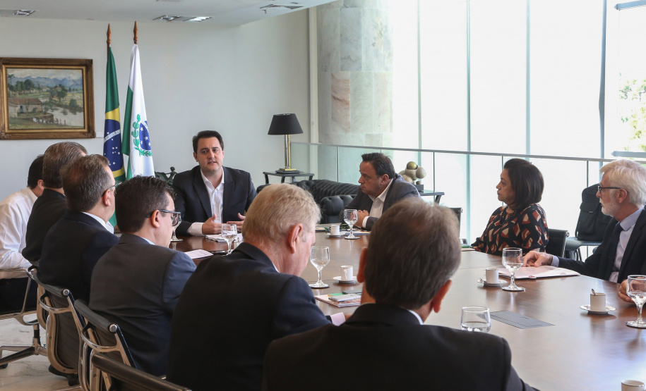 03/04/2019 - Governador Carlos Massa Ratinho Junior, recebe reitores das universidades do Paraná.
Foto Gilson Abreu/Anpr