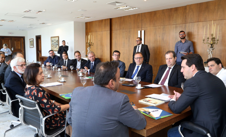 03/04/2019 - Governador Carlos Massa Ratinho Junior, recebe reitores das universidades do Paraná.
Foto Gilson Abreu/Anpr