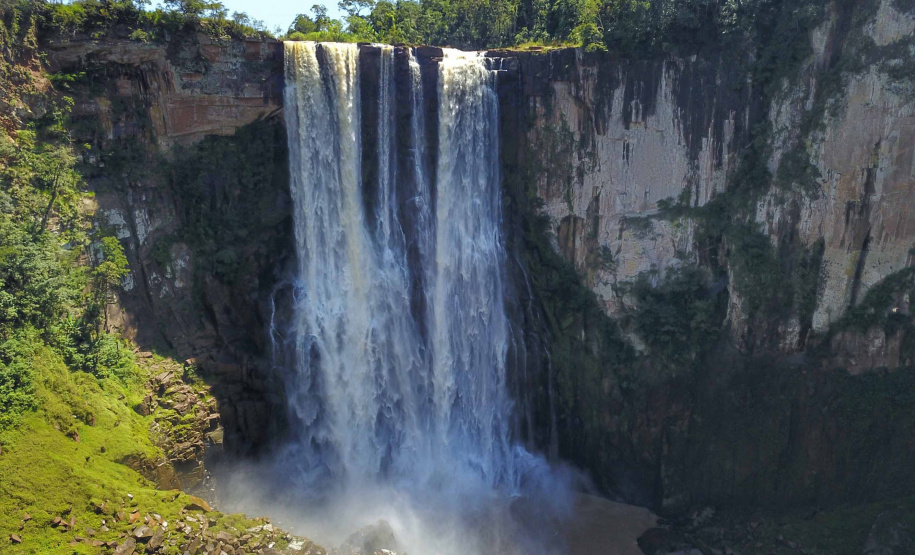 Salto Apucaraninha, em Londrina. Foto: José Fernando Ogura/ANPr