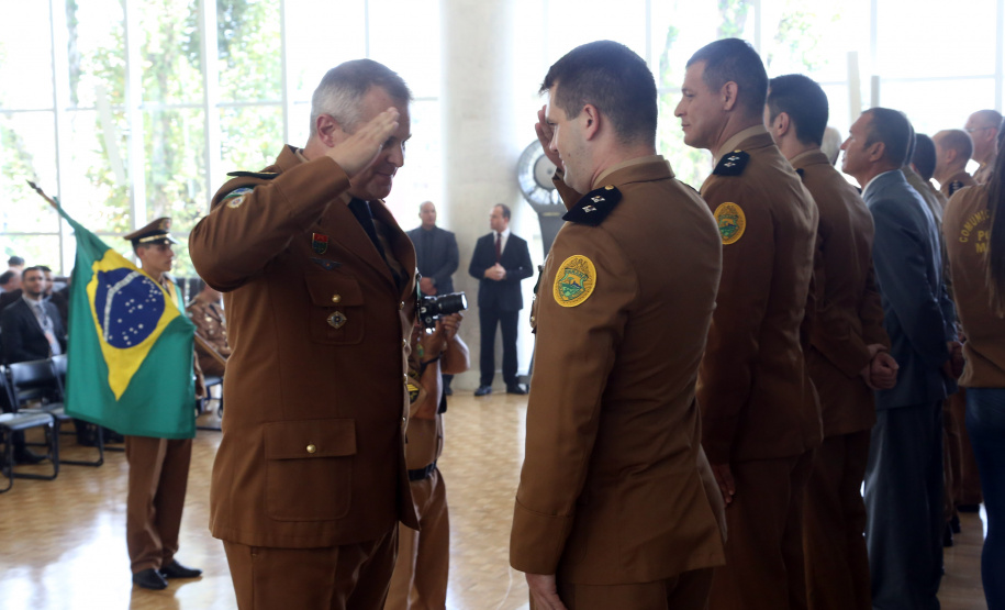 Batalhão da Policia Ambiental comemora 62 anos, vice governador Darci Piana recebe medalha do mérito ambiental.
Foto Gilson Abreu/ANPr