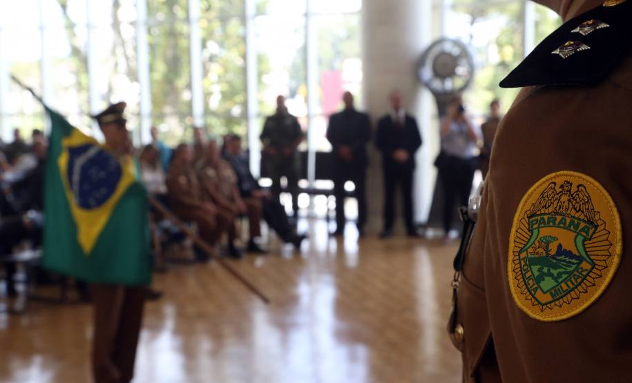 Batalhão da Policia Ambiental comemora 62 anos, vice governador Darci Piana recebe medalha do mérito ambiental.
Foto Gilson Abreu/ANPr