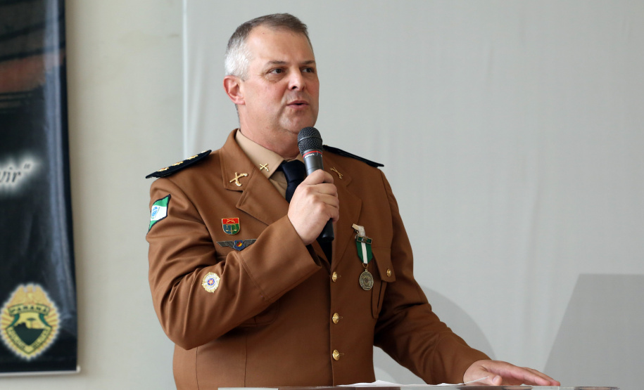Batalhão da Policia Ambiental comemora 62 anos, vice governador Darci Piana recebe medalha do mérito ambiental.
Foto Gilson Abreu/ANPr