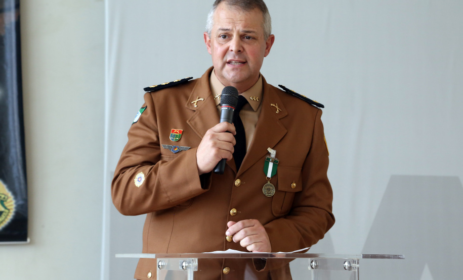 Batalhão da Policia Ambiental comemora 62 anos, vice governador Darci Piana recebe medalha do mérito ambiental.
Foto Gilson Abreu/ANPr