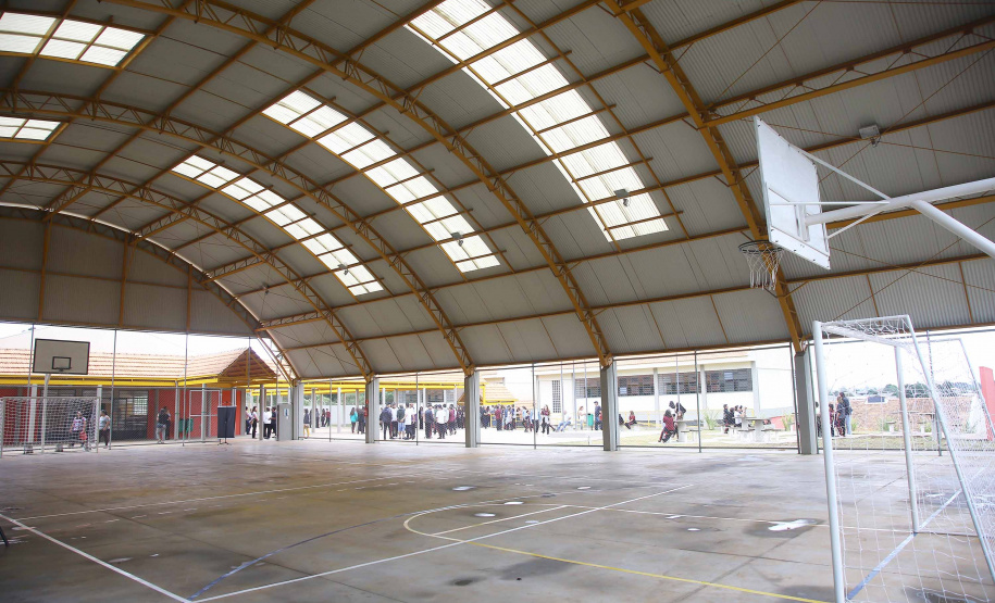 Governador Carlos Massa Ratinho Júnior inaugura em Guarapuava a nova sede do Colégio Estadual Leni Marlene Jacob  -  Guarapuava, 04/04/2019  -  Foto: Jaelson Lucas/ANPr