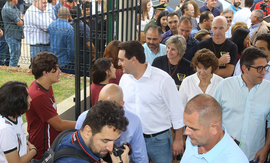 Governador Carlos Massa Ratinho Júnior inaugura em Guarapuava a nova sede do Colégio Estadual Leni Marlene Jacob  -  Guarapuava, 04/04/2019  -  Foto: Jaelson Lucas/ANPr