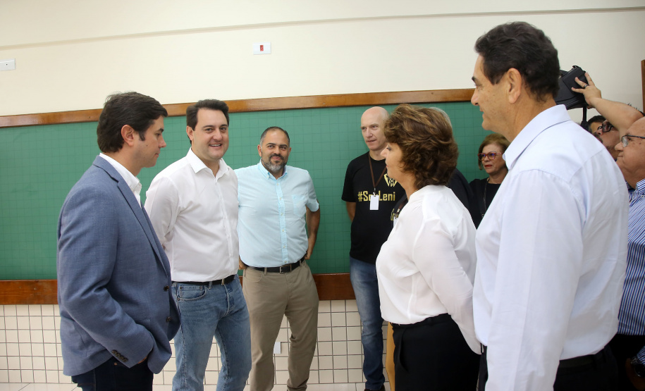 Governador Carlos Massa Ratinho Júnior inaugura em Guarapuava a nova sede do Colégio Estadual Leni Marlene Jacob  -  Guarapuava, 04/04/2019  -  Foto: Jaelson Lucas/ANPr