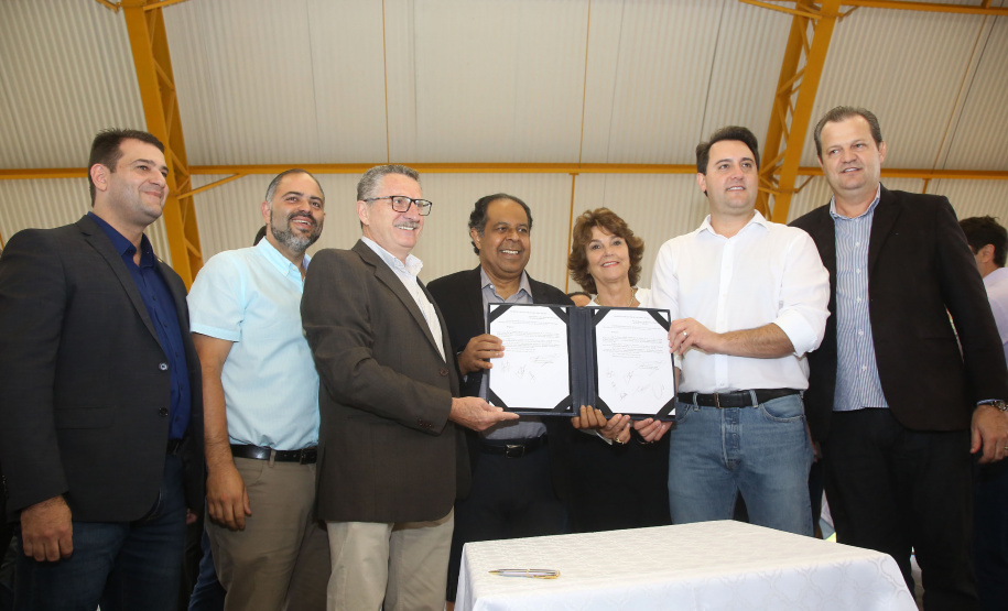 Governador Carlos Massa Ratinho Júnior inaugura em Guarapuava a nova sede do Colégio Estadual Leni Marlene Jacob  -  Guarapuava, 04/04/2019  -  Foto: Jaelson Lucas/ANPr