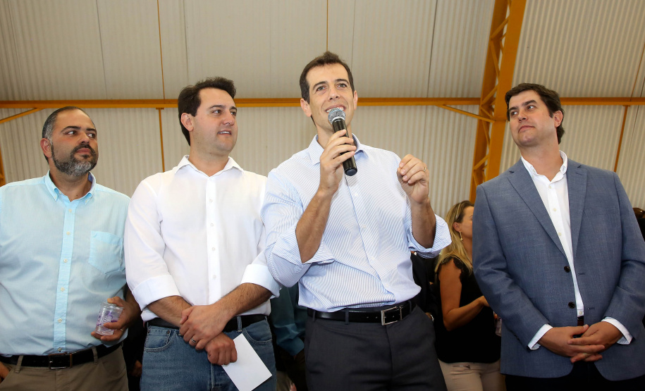 Governador Carlos Massa Ratinho Júnior inaugura em Guarapuava a nova sede do Colégio Estadual Leni Marlene Jacob  -  Guarapuava, 04/04/2019  -  Foto: Jaelson Lucas/ANPr