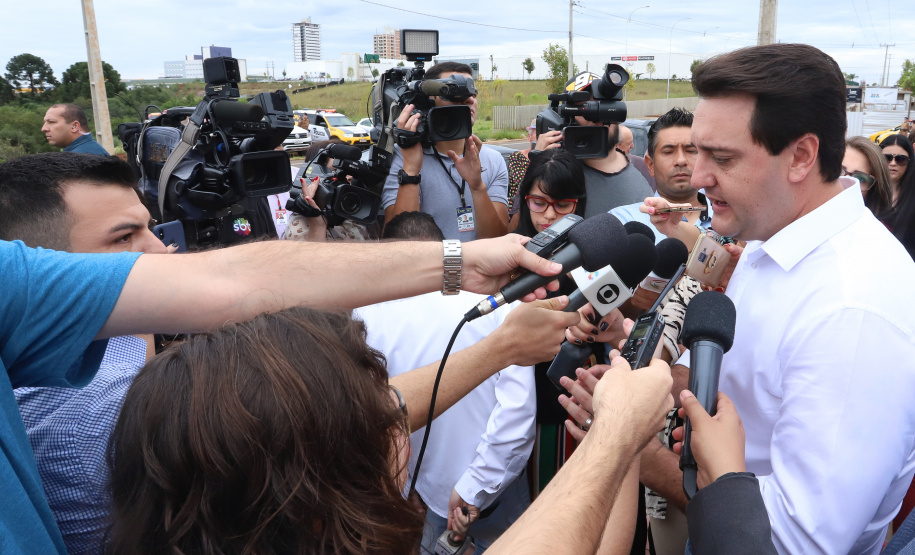 Governador Carlos Massa Ratinho Júnior inaugura em Guarapuava a nova sede do Colégio Estadual Leni Marlene Jacob  -  Guarapuava, 04/04/2019  -  Foto: Rodrigo Felix Leal/ANPr