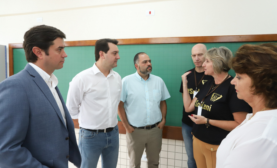 Governador Carlos Massa Ratinho Júnior inaugura em Guarapuava a nova sede do Colégio Estadual Leni Marlene Jacob  -  Guarapuava, 04/04/2019  -  Foto: Rodrigo Felix Leal/ANPr
