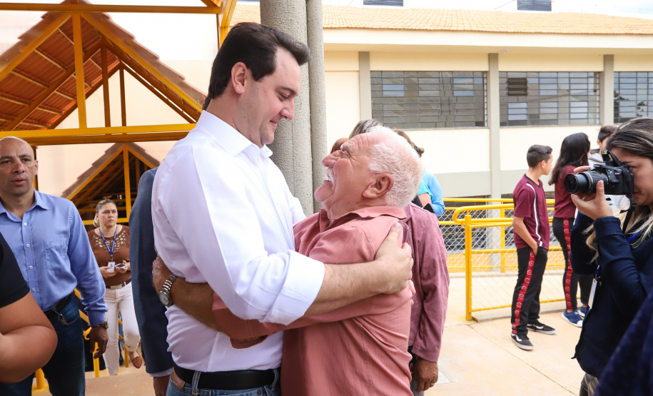 Governador Carlos Massa Ratinho Júnior inaugura em Guarapuava a nova sede do Colégio Estadual Leni Marlene Jacob  -  Guarapuava, 04/04/2019  -  Foto: Rodrigo Felix Leal/ANPr