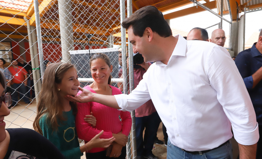 Governador Carlos Massa Ratinho Júnior inaugura em Guarapuava a nova sede do Colégio Estadual Leni Marlene Jacob  -  Guarapuava, 04/04/2019  -  Foto: Rodrigo Felix Leal/ANPr