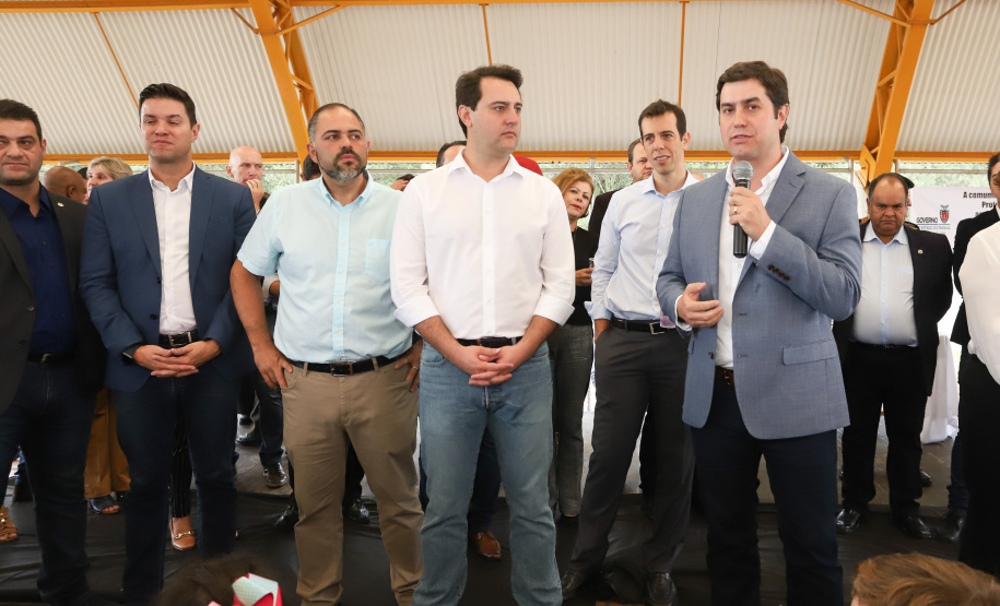 Governador Carlos Massa Ratinho Júnior inaugura em Guarapuava a nova sede do Colégio Estadual Leni Marlene Jacob  -  Guarapuava, 04/04/2019  -  Foto: Rodrigo Felix Leal/ANPr