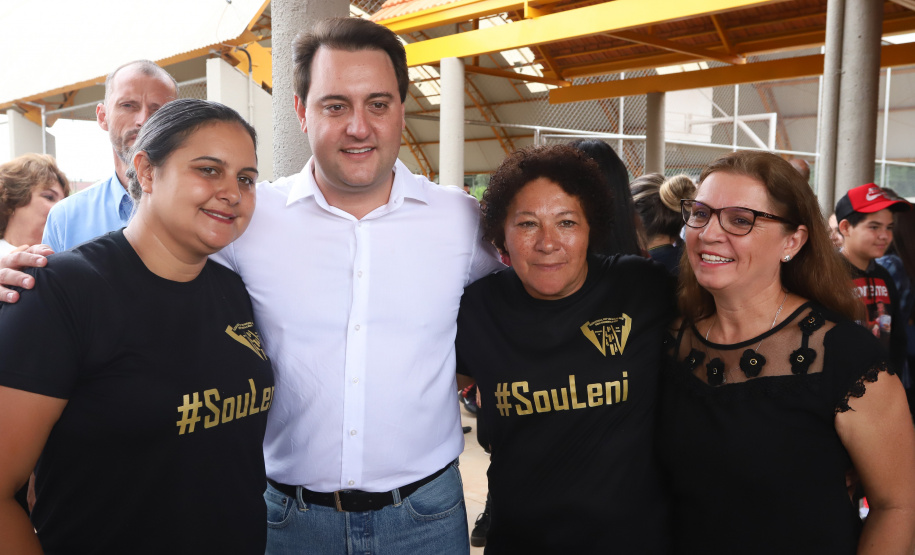 Governador Carlos Massa Ratinho Júnior inaugura em Guarapuava a nova sede do Colégio Estadual Leni Marlene Jacob  -  Guarapuava, 04/04/2019  -  Foto: Rodrigo Felix Leal/ANPr