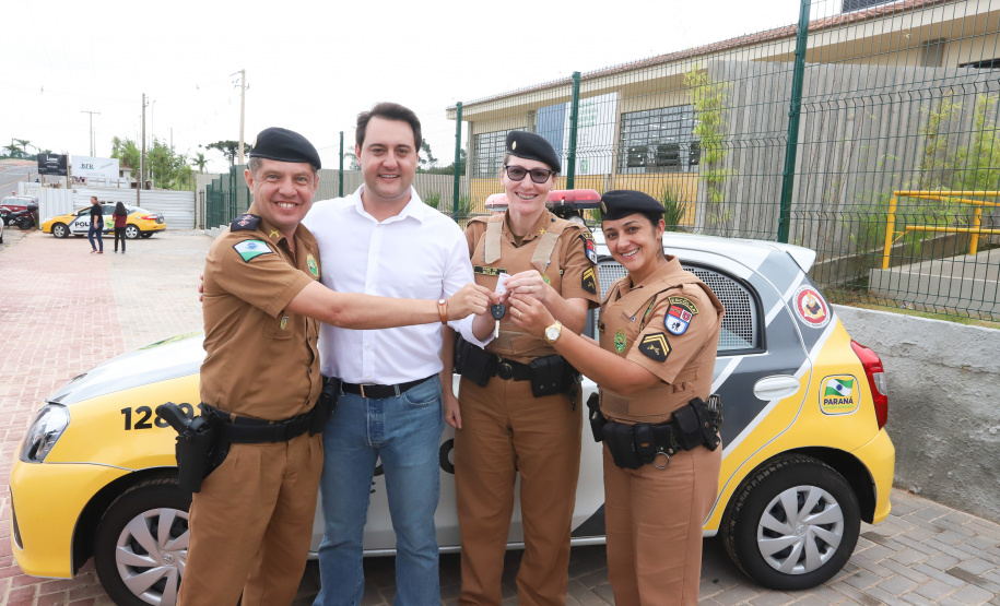 Governador Carlos Massa Ratinho Júnior inaugura em Guarapuava a nova sede do Colégio Estadual Leni Marlene Jacob  -  Guarapuava, 04/04/2019  -  Foto: Rodrigo Felix Leal/ANPr